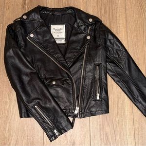 Abercrombie and Fitch Vegan Leather Jacket Size Xs